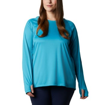 Columbia PFG Tidal Plus Size, Sudaderas Con Capucha Azul Marino Para Mujer | 473819-FOK